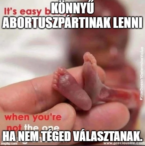 Könnyű abortuszpártinak lenni…