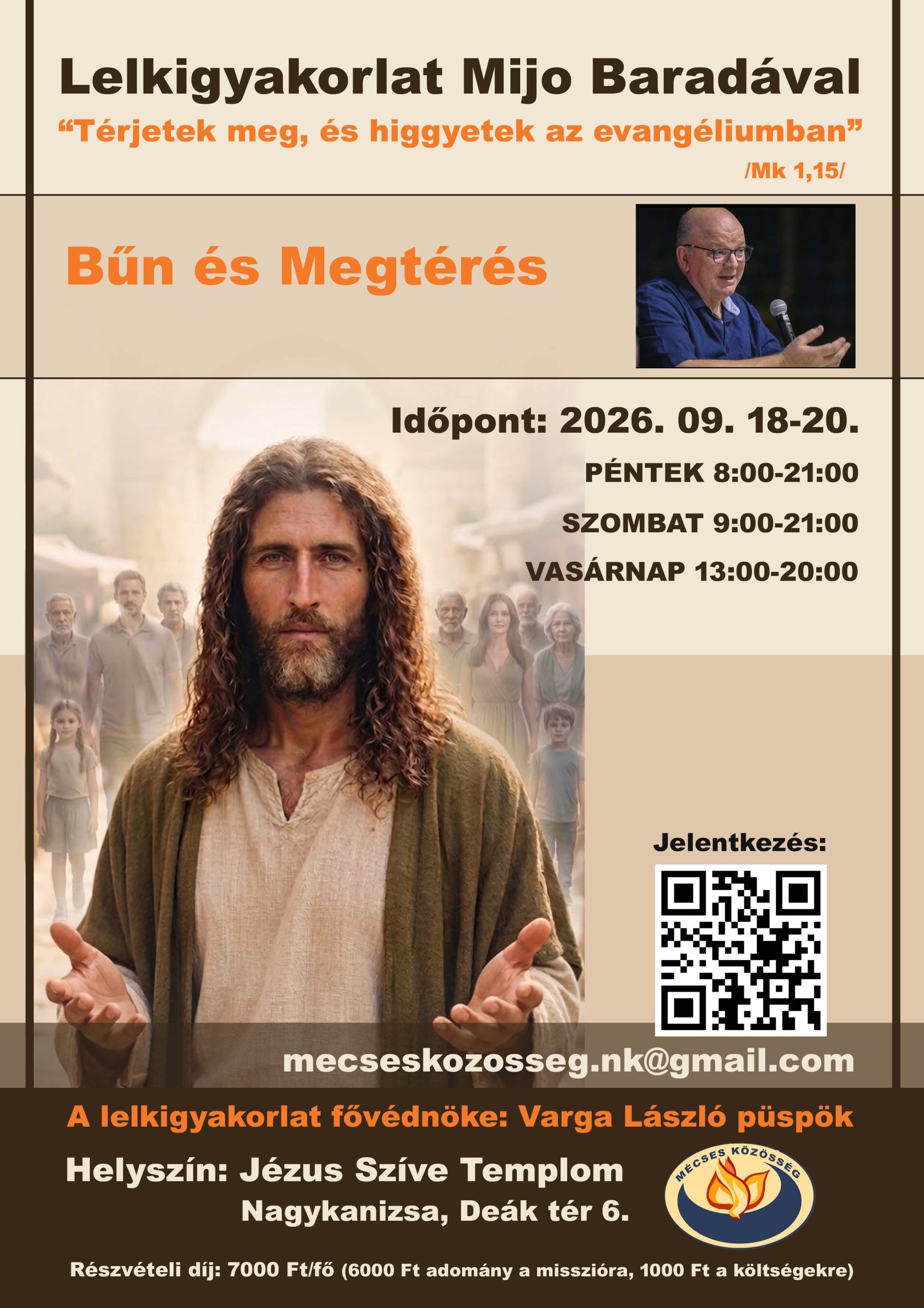 Mijo Barada lelkigyakorlata Nagykanizsán
